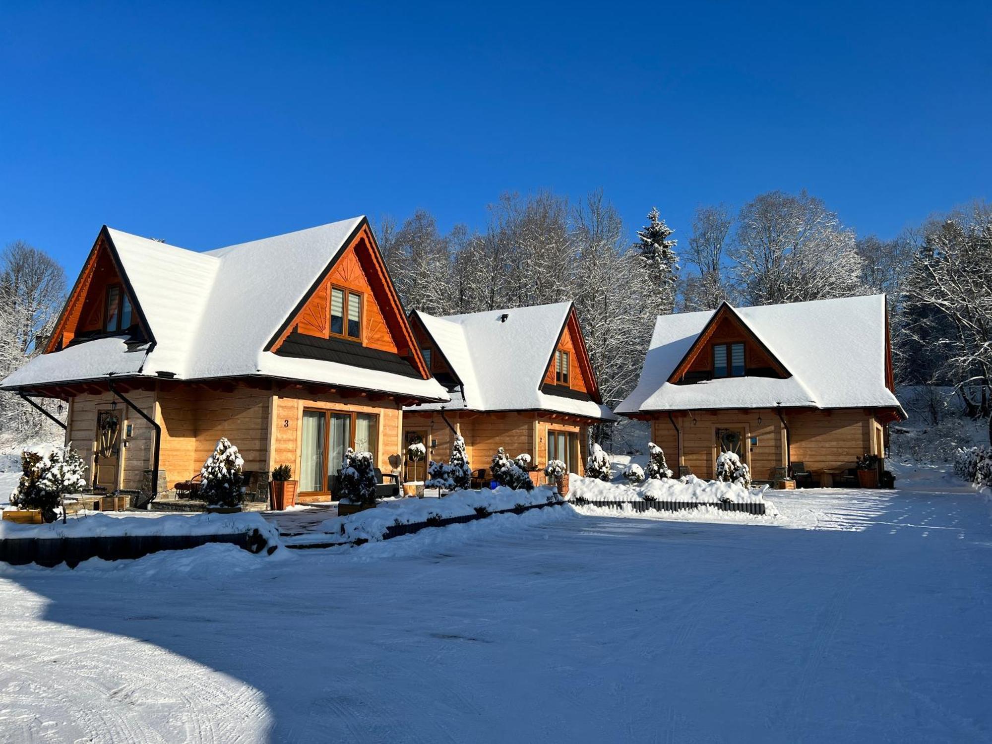 Zabie Dworki Witow Luxury Chalets & Spa Kültér fotó